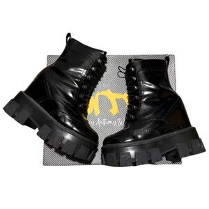 Anthony Wang “Jack Herer” Black Platform Boots – Size 6.5